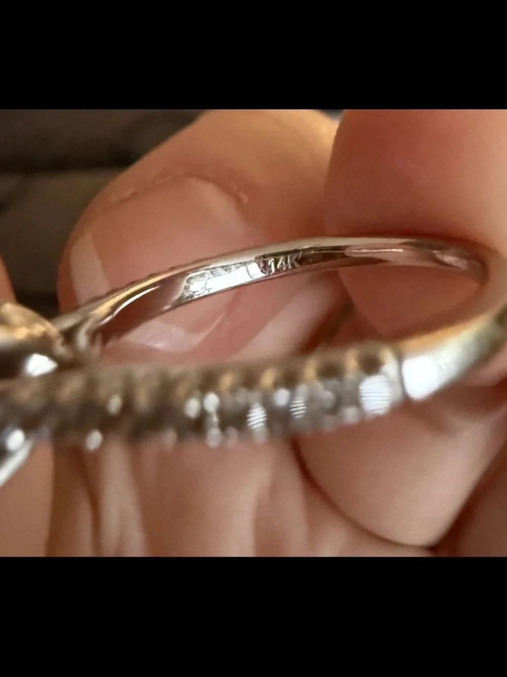 Sparkling White .97CTW Diamond Cluster Ring 14k White Gold Band